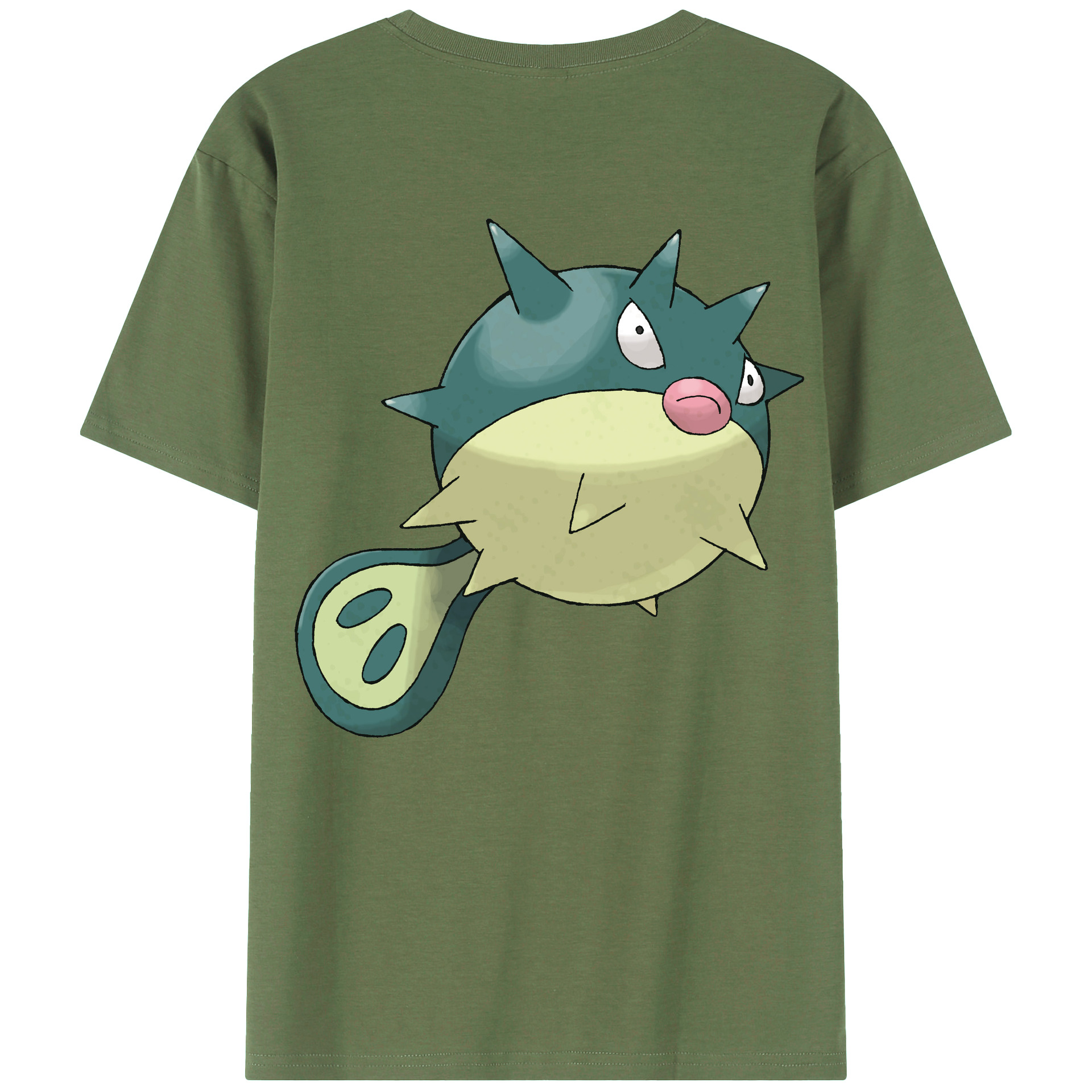 （画像用） ポケットモンスター Pokémon 綿100％ メンズ半袖Tシャツ（バックプリント） 通気性